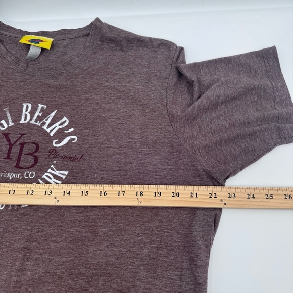 Hanna Barbera T Shirt Men XL Heather Brown Yogi Bear Jellystone Short Sleeve - Picture 7 of 8